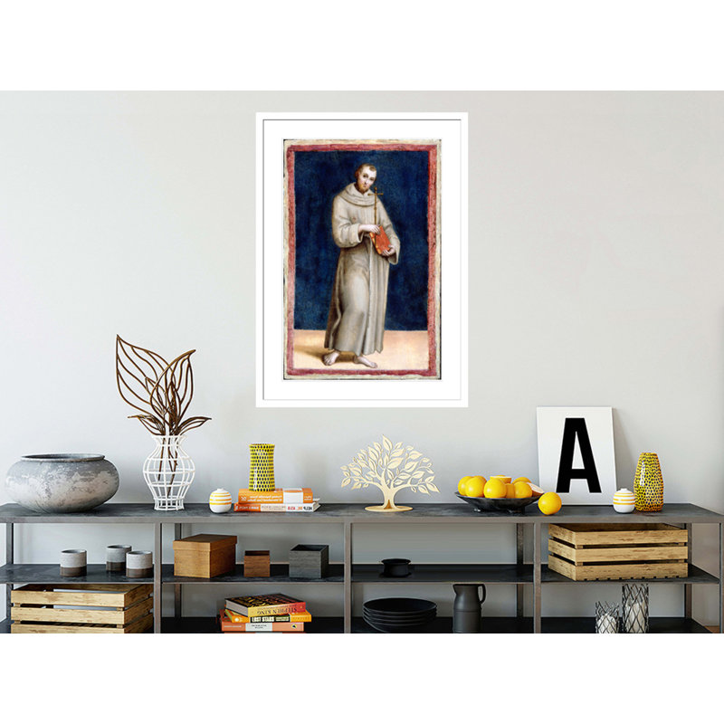 Saint François d'Assise par Raphaël - Impression sur toile, H 41,5 po x l 29,82 po