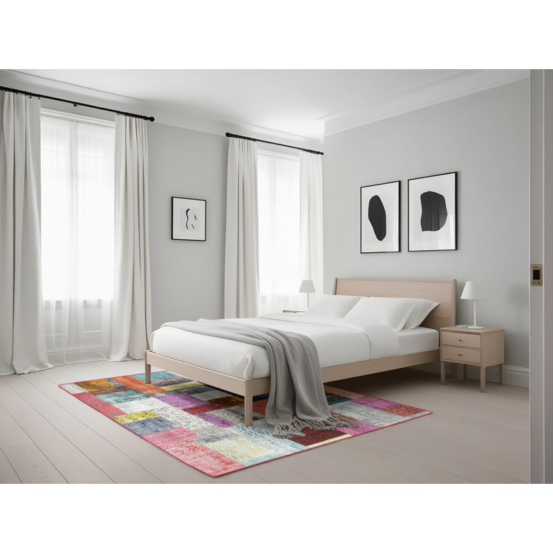 Patchwork Indoor Rug, Rectangle 5' x 7'