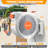 Gray Retractable Garden Hose Reel 5/8" x 100ft Wall Mounted with 9-Function Nozzle, Adjustable Length Lock & 180° Swivel Bracket