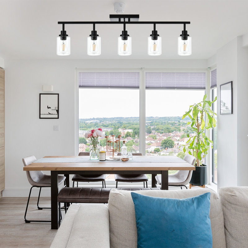 40.1'' 5 -Light Fixed Track Track Kit with Dimmable and Adjustable Head