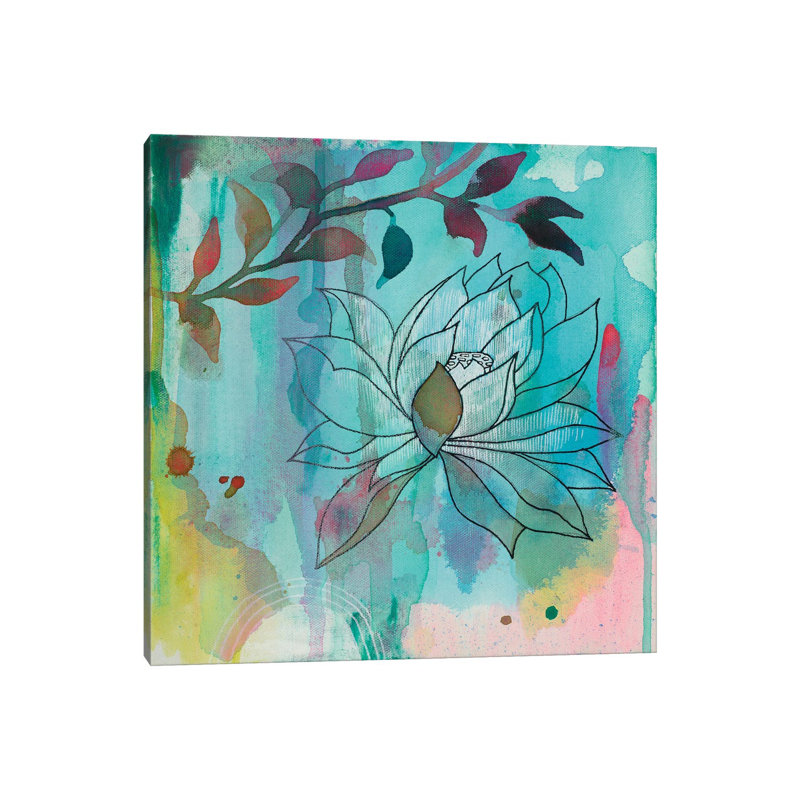 Cool Bloom I 1 Piece Wall Art on Canvas, 26" H x 26" W, Wrapped Canvas