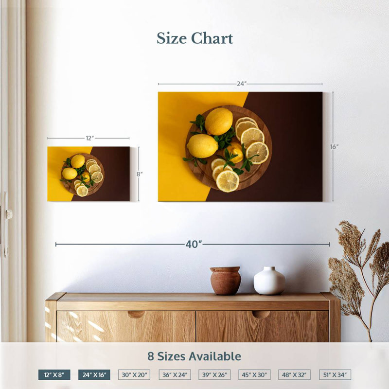 Yarlin Lemon Fruit Board, 16" H x 24" W