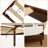 Caden Solid Wood Platform Bed with Adjustable Headboard, Mid-Century Modern-482096209-482096221