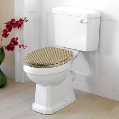 Canalp Elongated Hard Toilet Seat