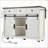 53.7 Farmhouse Kitchen Island with Power Outlet, Sliding Barn Doors, and Drop Leaf for Efficient Storage and Mobility-379434904