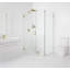 Illume 55 in. x 42.5 in. x 78 in. 90-degree Fully Frameless Wall Hinged Glass Shower Enclosure-1497907947
