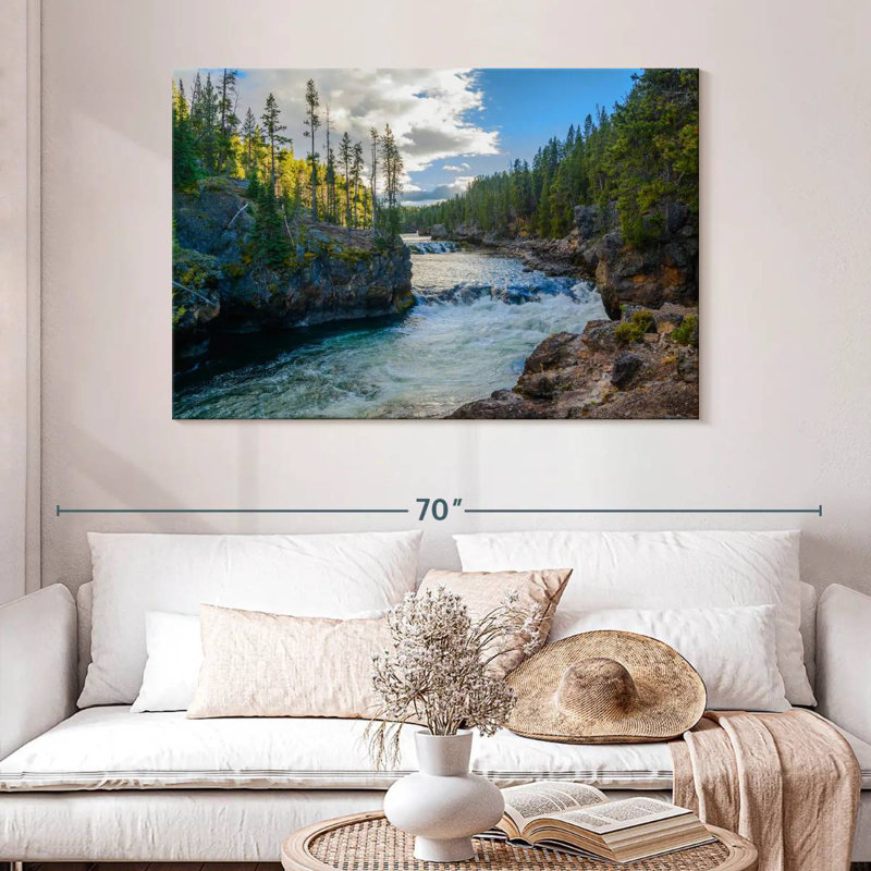 Alvord Yellowstone Autumn River, H 32 po x l 48 po