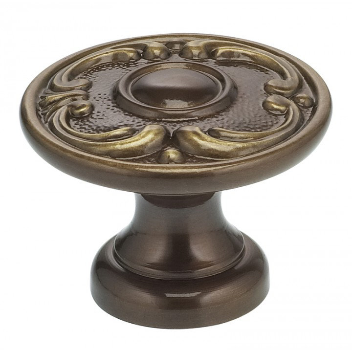 Poignée champignon surdimensionnée de 1 13/16 po de diamètre, Bronze ombré, H 1,31 po x l 1,31 po x P 1 po