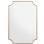 Priora Scalloped Metal Beveled Wall Mirror
