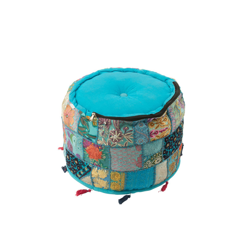 Spring / Summer 2024 40cm Wide Round Floral Pouffe Ottoman