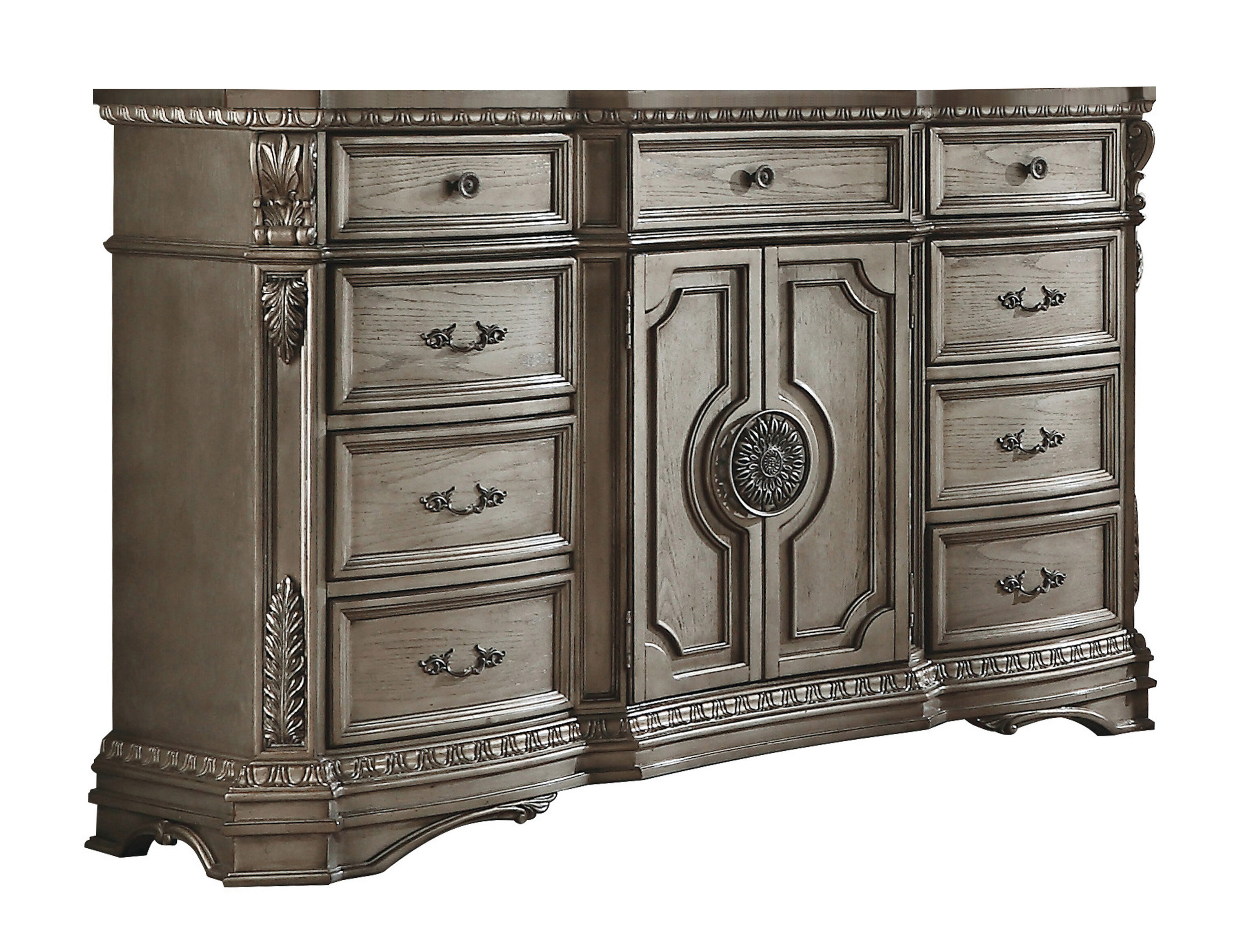 Bloomsbury Market Atheer Antique Silver 9 - Drawer Dresser | Wayfair