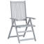Acacia Patio Dining Armchair with Cushion-286285190