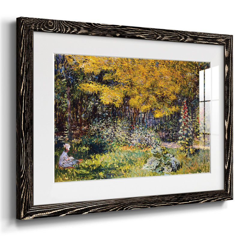 Le jardin. (Le Jardin), 1876, reproduction d'art sur papier, H 18 po x l 26 po x P 1,5 po, Noir