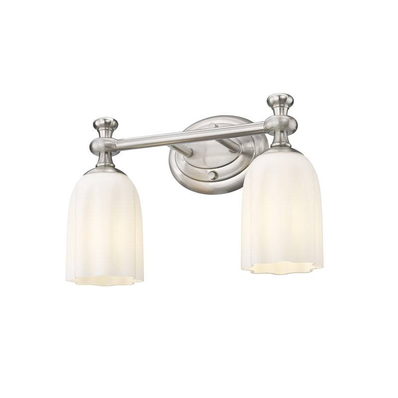 Amrutha 2 Light Vanity, Brushed Nickel