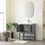 Meuble-lavabo simple 30 po avec plateau en céramique Cheriton-315932738