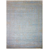 Oriental Area Rug in Aqua/Beige