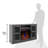 duraflame® Electric Fireplace Entertainment Console for 60 Inch TVs, Antique Gray