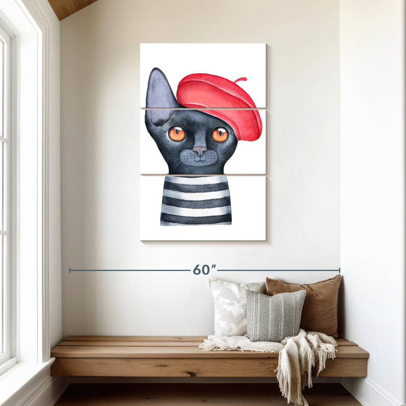 Brampt Fancy Cat, 45" H x 28" W