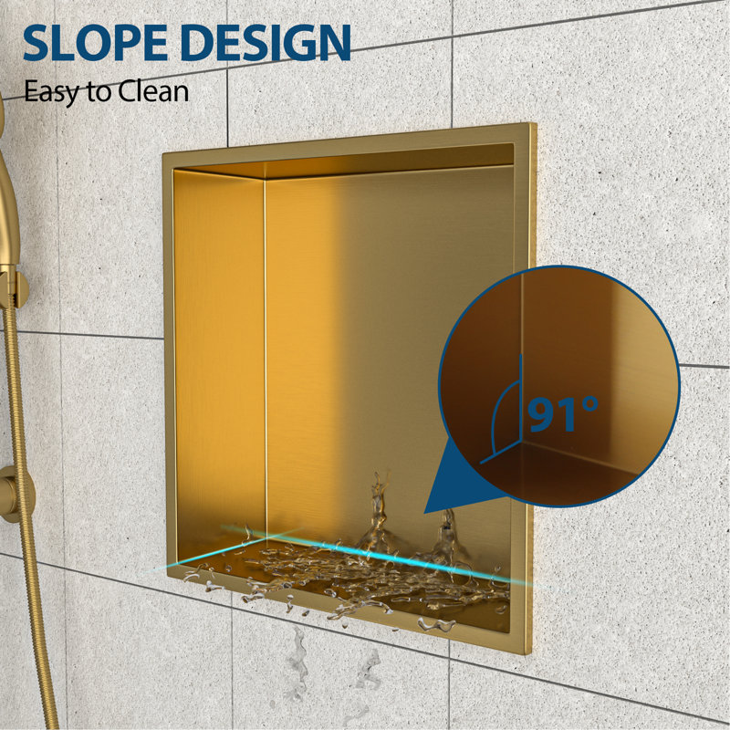 Alcôve de douche en acier inoxydable