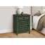 Table d'appoint, table de chevet, tiroir de rangement, bout, table d'appoint, chambre à coucher, lampe, rangement, placage vert antique, transitionnel-836618082