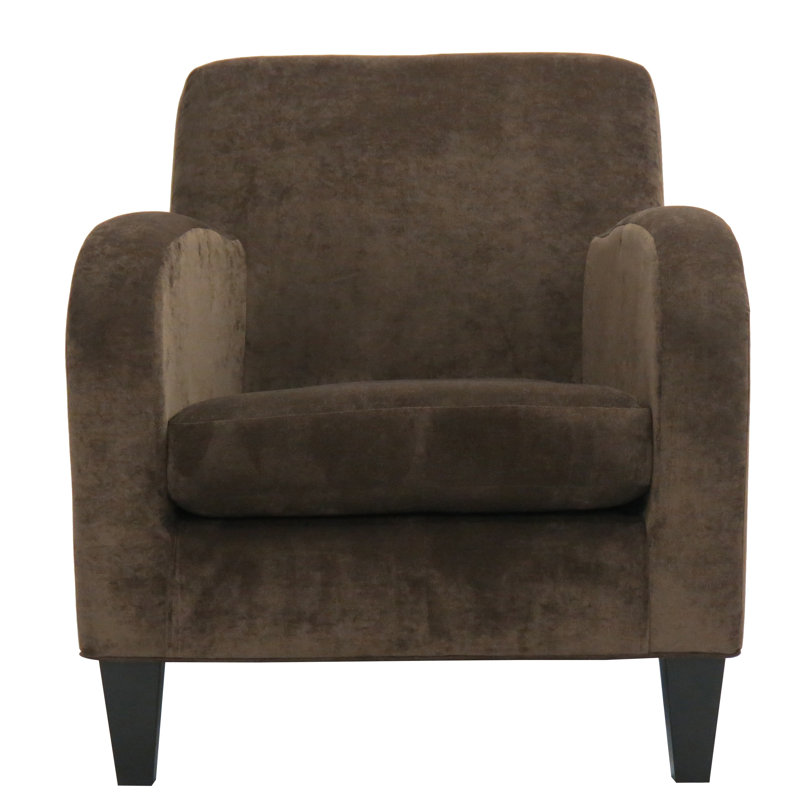 Fauteuil club en polyester 30,5 po Paddington, Brun