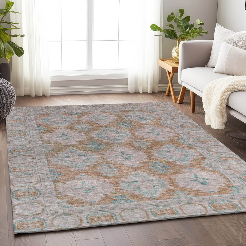 Tapis terre cuite intérieur / extérieur lavable à la machine, Rectangle 9 pi x 12 pi