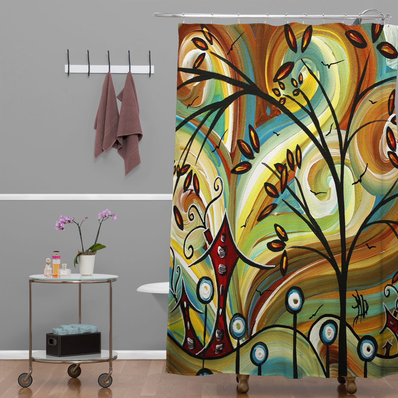 Rideau de douche simple automne colors