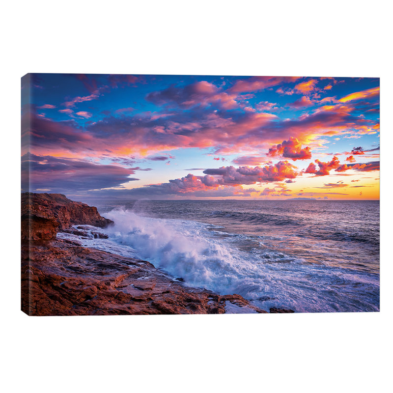 Stormy Sea by Marco Carmassi - Wrapped Canvas Print, 101.6 cm H x 66.04 cm W x 1.91 cm D
