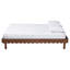Base de lit plateforme en bois avec bordure festonnée Baxton Studio Lozoya