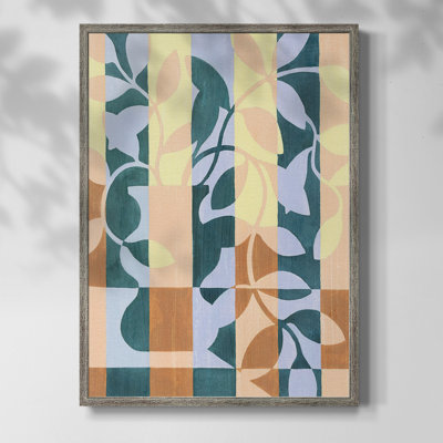 «Chequered Cutting II», reproduction encadrée - bois massif