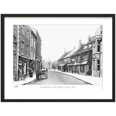 Sherborne, Half Moon Street 1904 by Francis Frith - Single Picture Frame Print