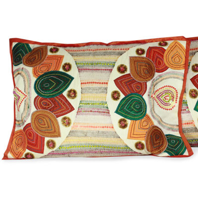 The Seema Floral Reversible Pillow Cover