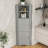 Emanuelli Triangle Freestanding Bathroom Corner Cabinet with Rhombus Pattern Doors and Adjustable Shelves-1257541031