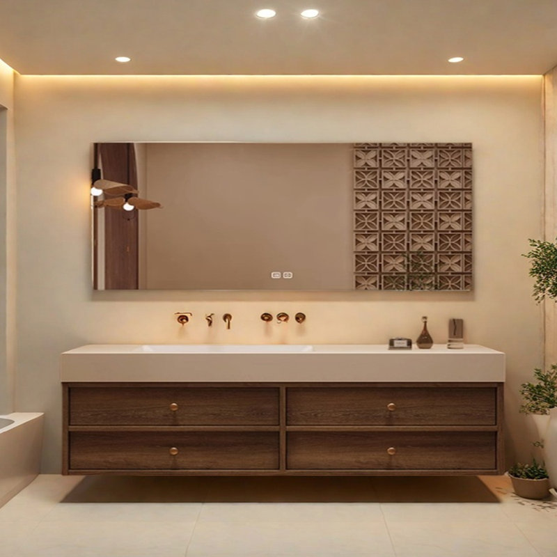Medieval style retro bathroom cabinet