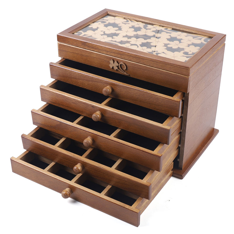 Boîte à bijoux en bois