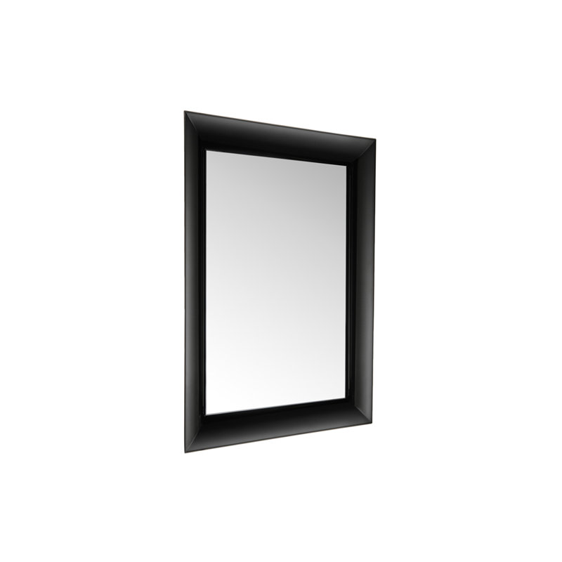 Ghost Flat Wall Mirror, 31" x 25.59", Black