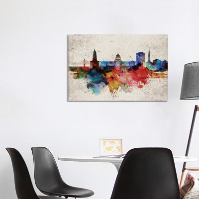 Charleston Abstract - Wrapped Canvas Print