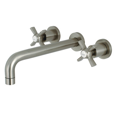 Kingston Brass Millennium Two-Handle 3-Hole Wall Mount Roman Tub Faucet