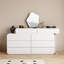 Makeup Vanity with Light mirror,8 drawers