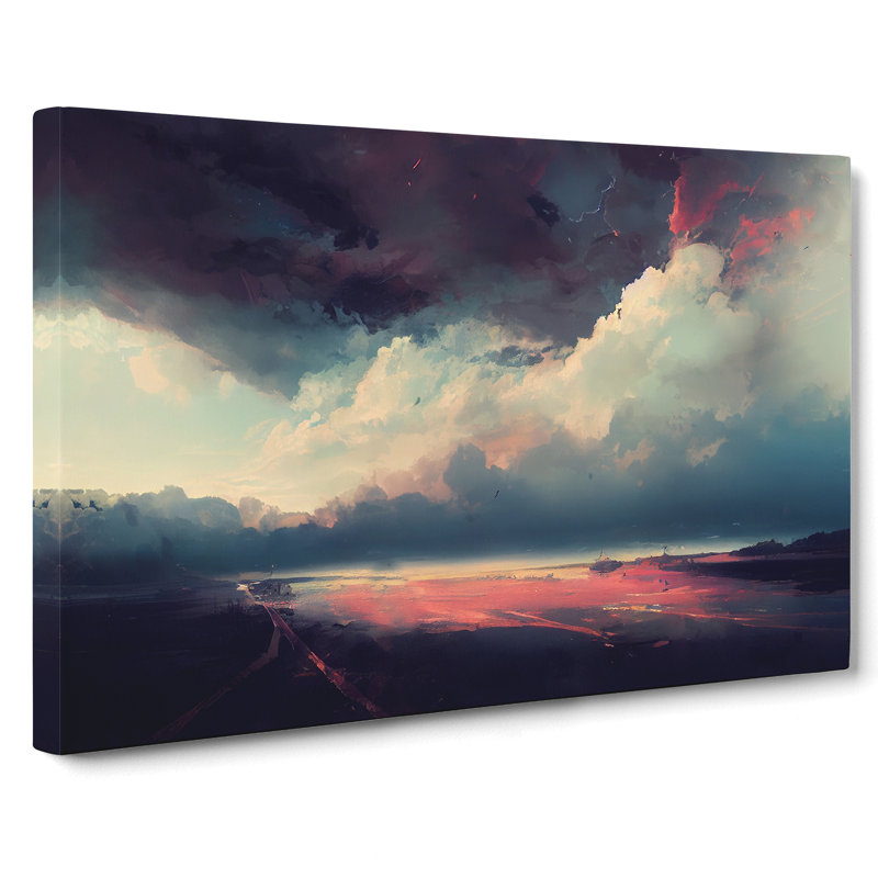 Artistic Clouds - Wrapped Canvas, 35cm H x 50cm W x 3cm D