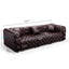 Canapé modulaire moderne, capitonné à la main avec des coussins, personnalisable pour le salon