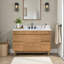 Kayla Meuble-lavabo simple en teck naturel
