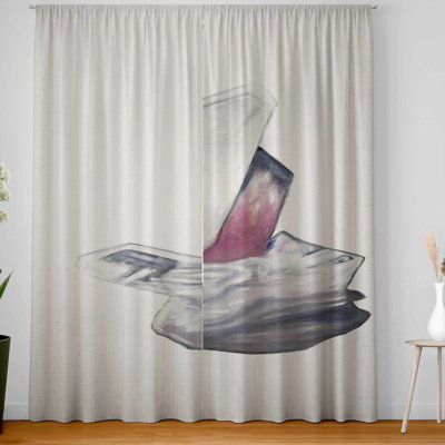 Clear Quartz Crystal Blackout Curtains  Home Decor Pair