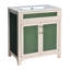 Ensemble de meuble-lavabo avec lavabo en céramique
