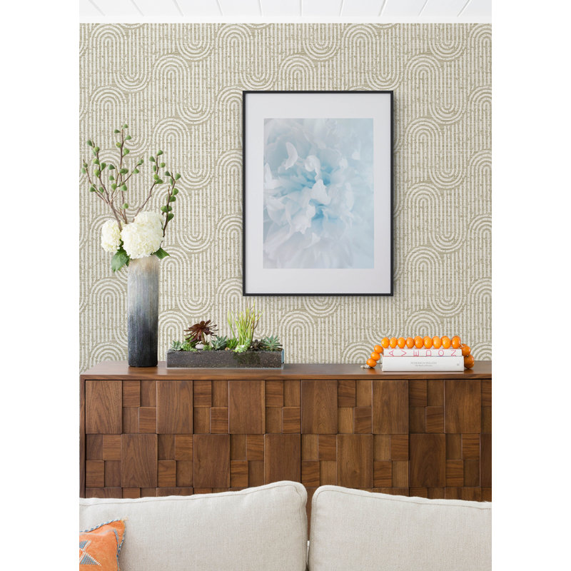 Papier peint Trippet Zen Waves, Brun