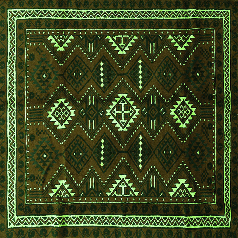 Performance Southwestern Indoor Rug, Square 5'