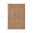 3' X 5' Terra Cotta Abstract Washable Indoor Outdoor Area Rug