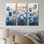 Pivoines bleues sombres dans le pâture I - Collection de décorations murales pivoines
