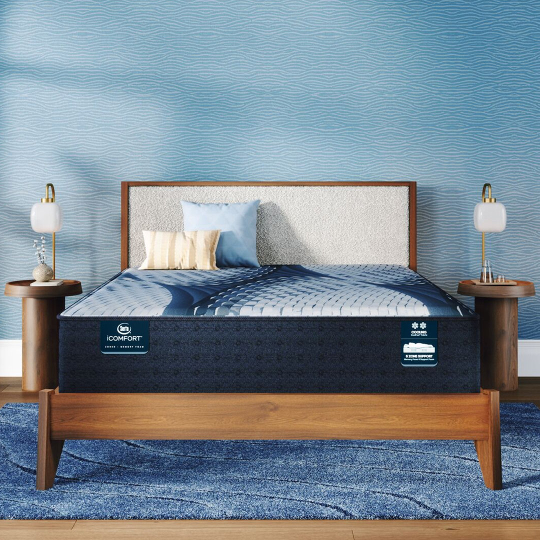 iComfort Iona Medium Mattress with Low Profile 6" Foundation Serta Mattress 