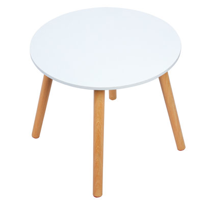Round Dining Table, Modern Wood Kitchen Tables, Small Dinner Room Table, Circle Coffee Dining Room Tables For Home Kitchen Living Room